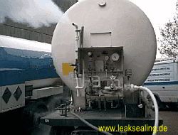 7000 liter Tank Einfrierarbeit Rohrfrostung Rohreinfrierung