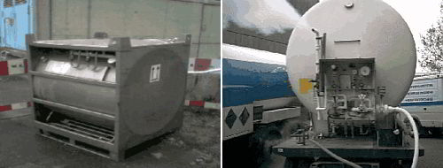 Stickstofftank Rohrfrostung Einfrierarbeit Einfrierarbeiten