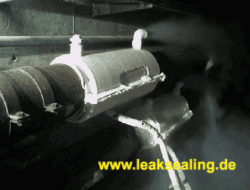 Rohrfrosten Rohrfrostung einer Leitung DN 250 Rohrgefrierung gebäude und energietechnik